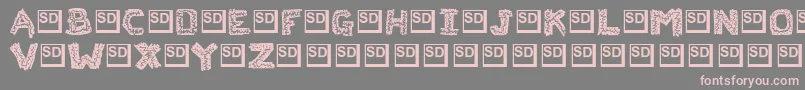 fuente FlakJacket – Fuentes Rosadas Sobre Fondo Gris