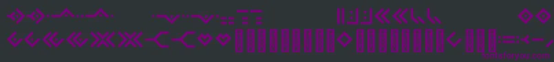 Шрифт Omnicsans – фиолетовые шрифты на чёрном фоне