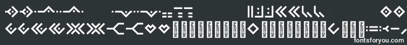 Omnicsans-Schriftart – Weiße Schriften