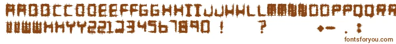 Шрифт Melee – коричневые шрифты на белом фоне