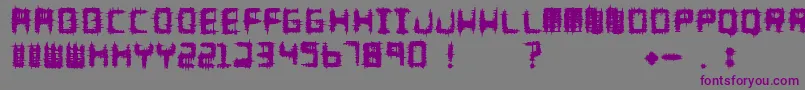 Melee Font – Purple Fonts on Gray Background
