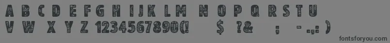 AnotherBrick Font – Black Fonts on Gray Background