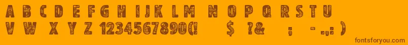 More about AnotherBrick Font AnotherBrick Font – Brown Fonts on Orange Background