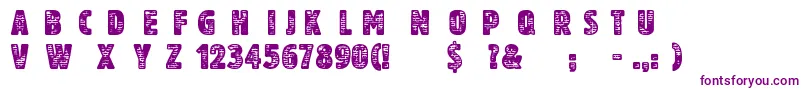 AnotherBrick Font – Purple Fonts on White Background