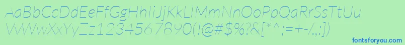 En savoir plus sur la police LatoHairlineitalic Police LatoHairlineitalic – polices bleues sur fond vert