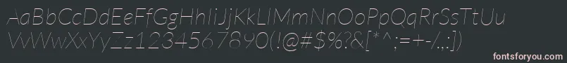 Saiba mais sobre a fonte LatoHairlineitalic Fonte LatoHairlineitalic – fontes rosa em um fundo preto