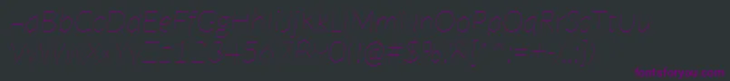 Подробнее о шрифте LatoHairlineitalic Шрифт LatoHairlineitalic – фиолетовые шрифты на чёрном фоне