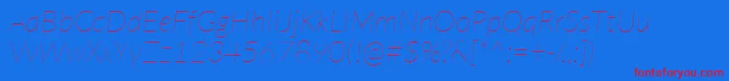 Подробнее о шрифте LatoHairlineitalic Шрифт LatoHairlineitalic – красные шрифты на синем фоне