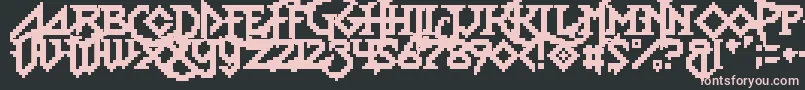 LadyRadical2 Font – Pink Fonts on Black Background