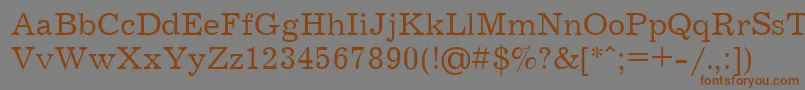 Шрифт JournalCyrillic – коричневые шрифты на сером фоне