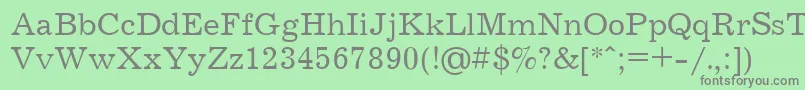 JournalCyrillic Font – Gray Fonts on Green Background