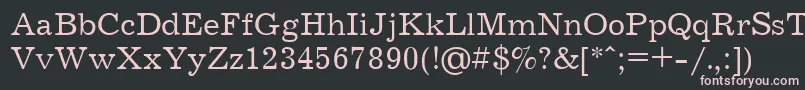 JournalCyrillic Font – Pink Fonts on Black Background