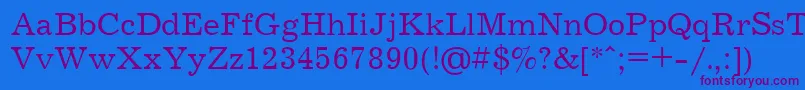 JournalCyrillic Font – Purple Fonts on Blue Background