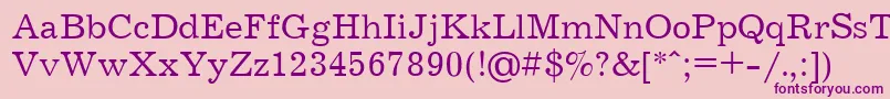 JournalCyrillic-Schriftart – Violette Schriften auf rosa Hintergrund