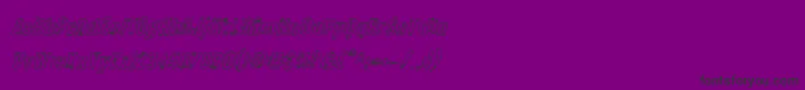 Quarrystoneoutital Font – Black Fonts on Purple Background