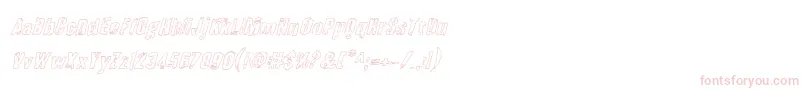 Quarrystoneoutitalフォントについての詳細 フォントQuarrystoneoutital – 白い背景にピンクのフォント