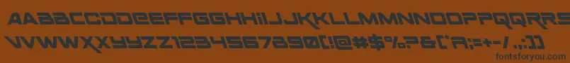 Spacerangerleft Font – Black Fonts on Brown Background