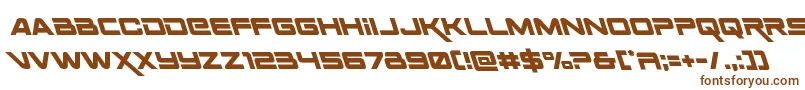 Spacerangerleft Font – Brown Fonts on White Background