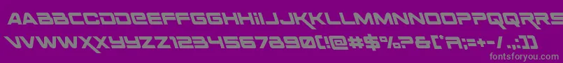 Spacerangerleft Font – Gray Fonts on Purple Background