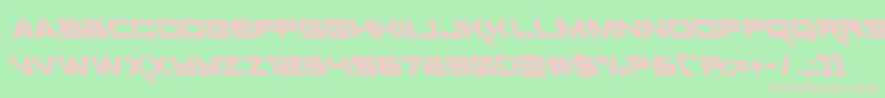 Spacerangerleft Font – Pink Fonts on Green Background