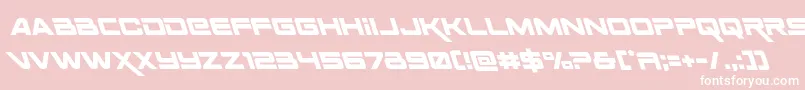 Spacerangerleft Font – White Fonts on Pink Background