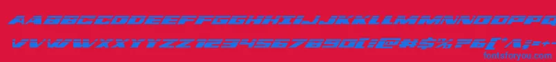 Dassaultlaserital Font – Blue Fonts on Red Background