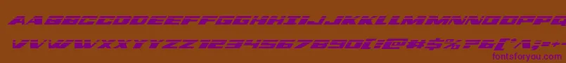 Dassaultlaserital Font – Purple Fonts on Brown Background