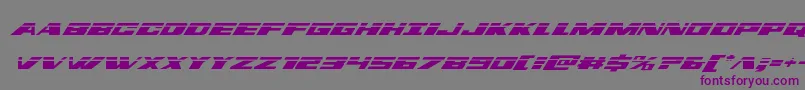 Dassaultlaserital Font – Purple Fonts on Gray Background