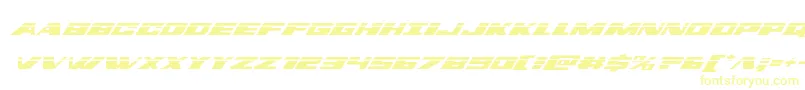 Dassaultlaserital Font – Yellow Fonts on White Background