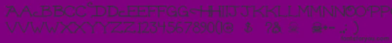 Dead ffy Font – Black Fonts on Purple Background