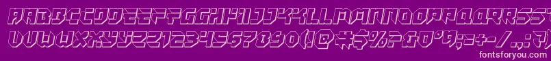 Tokyodrifter3D Font – Pink Fonts on Purple Background