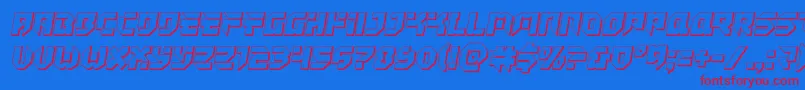 フォントTokyodrifter3D – 赤い文字の青い背景