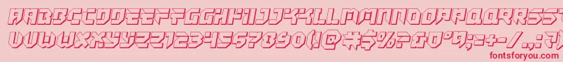 Tokyodrifter3D Font – Red Fonts on Pink Background