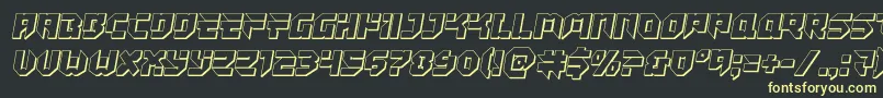 Tokyodrifter3D Font – Yellow Fonts on Black Background