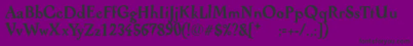 AlcoholicaBold Font – Black Fonts on Purple Background