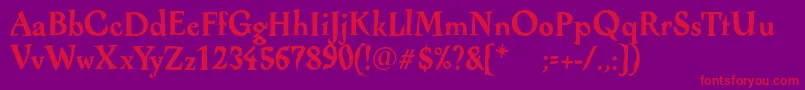More about AlcoholicaBold Font AlcoholicaBold Font – Red Fonts on Purple Background