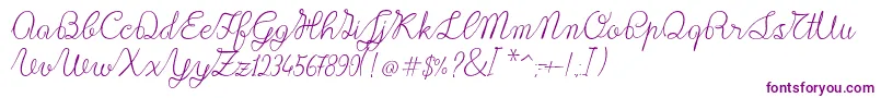 Шрифт Lace1.0 – фиолетовые шрифты
