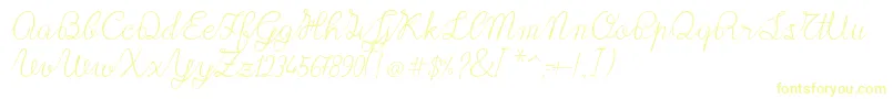 Lace1.0-Schriftart – Gelbe Schriften