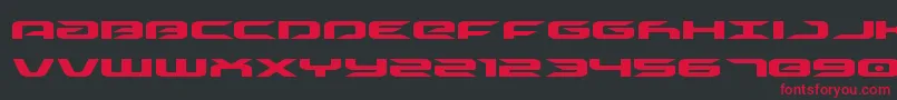Driveexpand Font – Red Fonts on Black Background