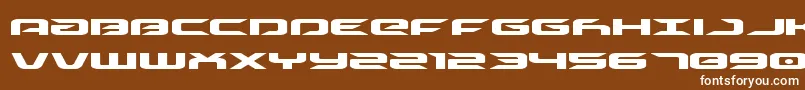 フォントDriveexpand – 茶色の背景に白い文字