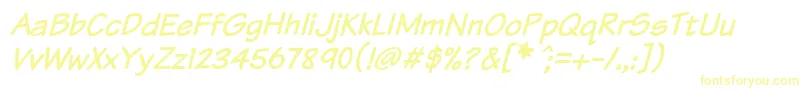 KomikaTextItalic Font – Yellow Fonts