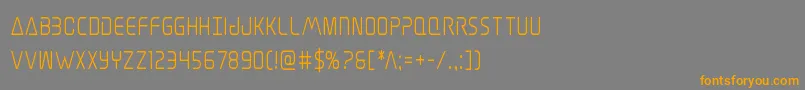 Elitedangersemiboldcond Font – Orange Fonts on Gray Background