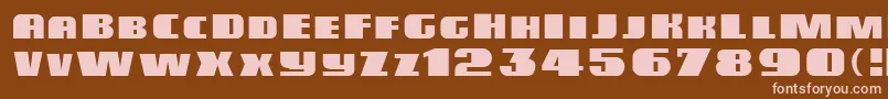 Miele Font – Pink Fonts on Brown Background