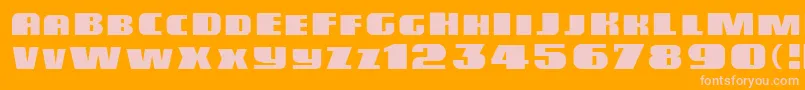 Miele-fontti – vaaleanpunaiset fontit oranssilla taustalla