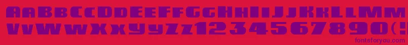 Miele Font – Purple Fonts on Red Background