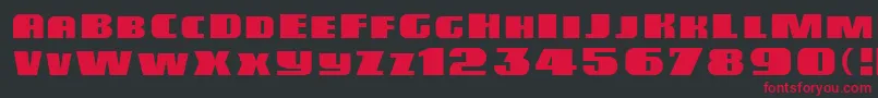 Miele Font – Red Fonts on Black Background