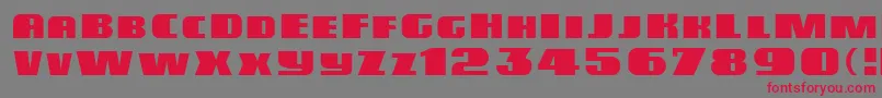 Miele Font – Red Fonts on Gray Background
