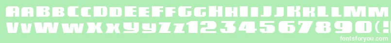 Miele Font – White Fonts on Green Background