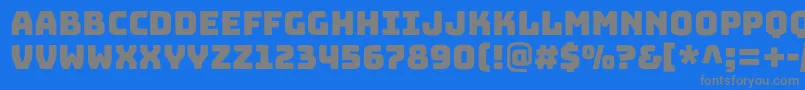 BungeecolorRegularColrWindows Font – Gray Fonts on Blue Background