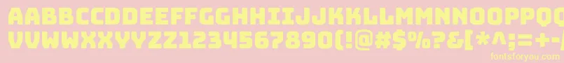 BungeecolorRegularColrWindows-Schriftart – Gelbe Schriften auf rosa Hintergrund